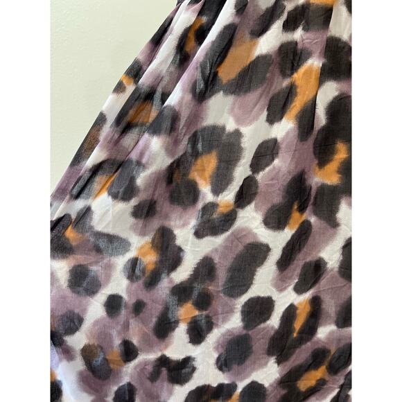 Rosa Faia Mago Purple Black Long Beach Coverup Cover Up Maxi Dress Halter M/L - Picture 3 of 6